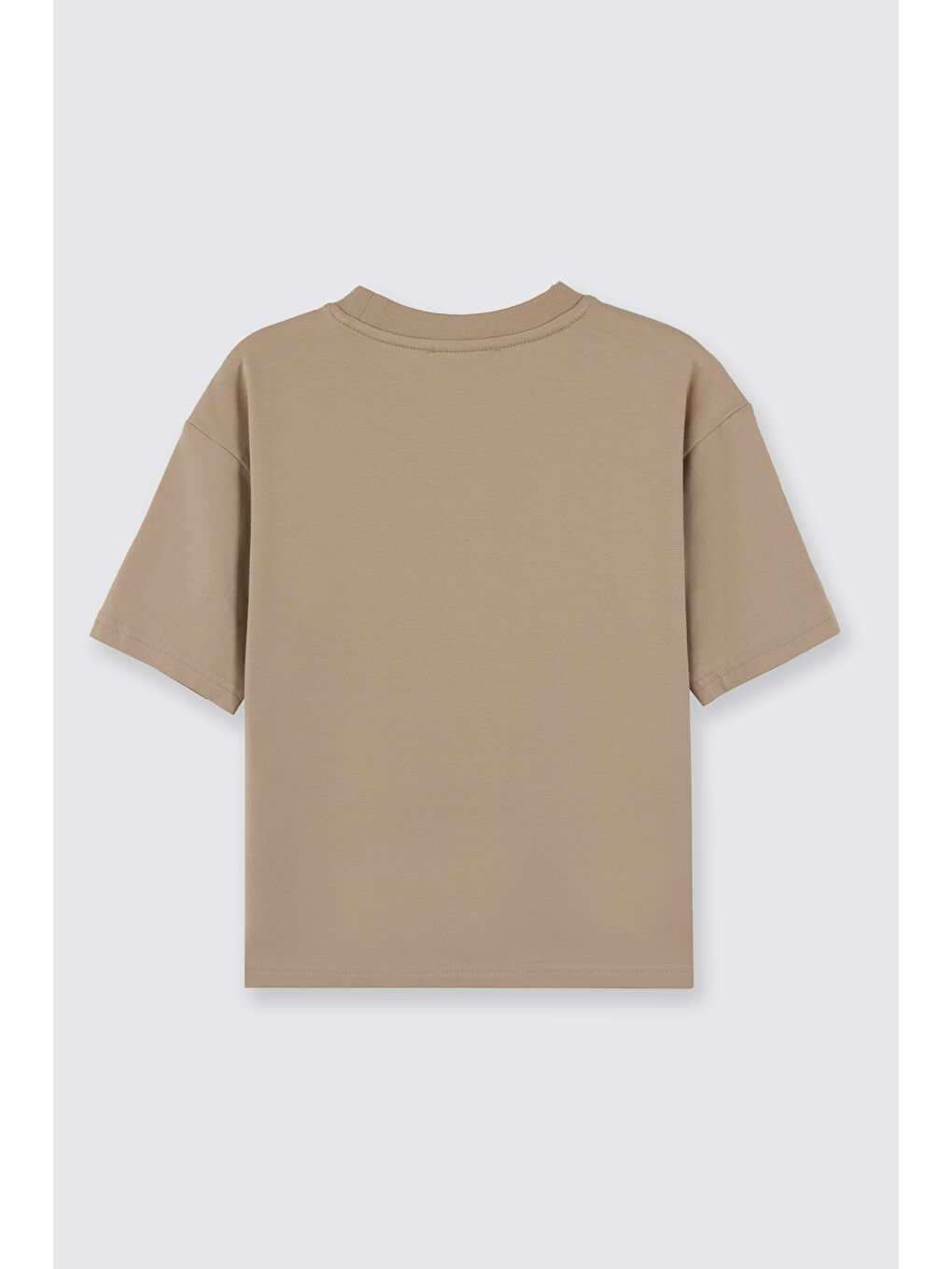 Bej Erkek Çocuk Kısa Kollu T-Shirt-2