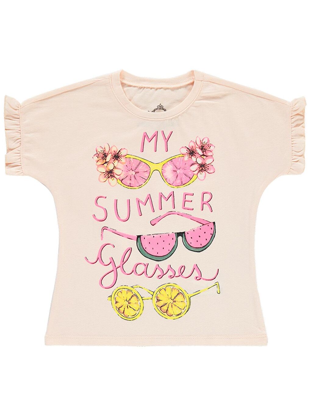 Pembe Girls Kız Çocuk Tişört 2-5 Yaş Somon