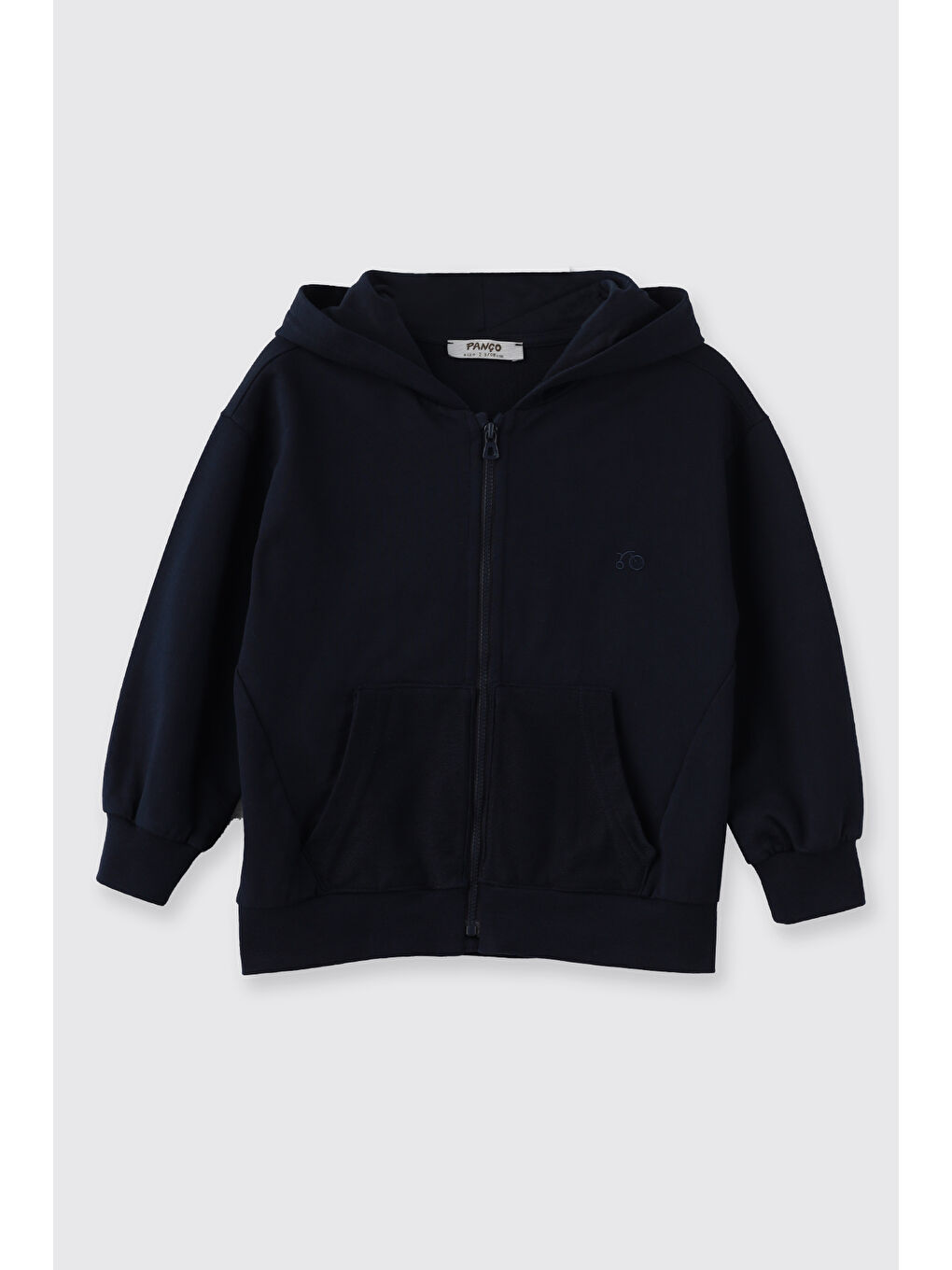 Lacivert Erkek Çocuk Fermuarlı Sweatshirt Siyah