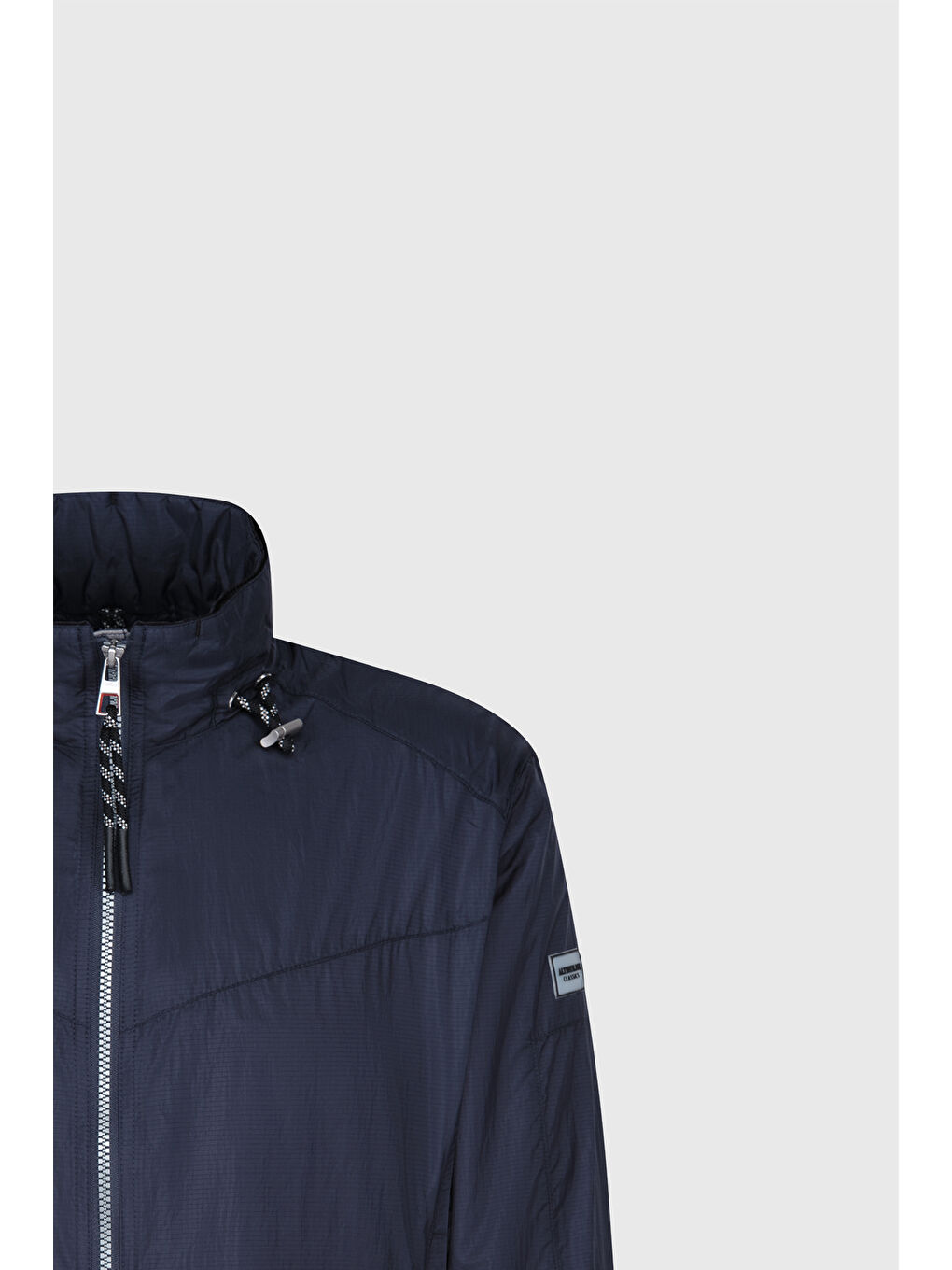 Erkek Lacivert Standart Fit Normal Kesim Dik Yaka Mont-6