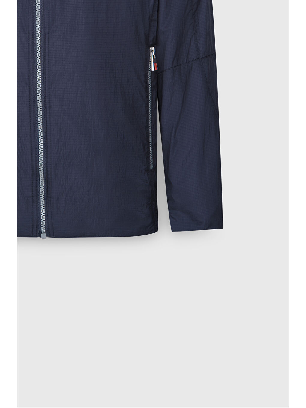 Erkek Lacivert Standart Fit Normal Kesim Dik Yaka Mont-7