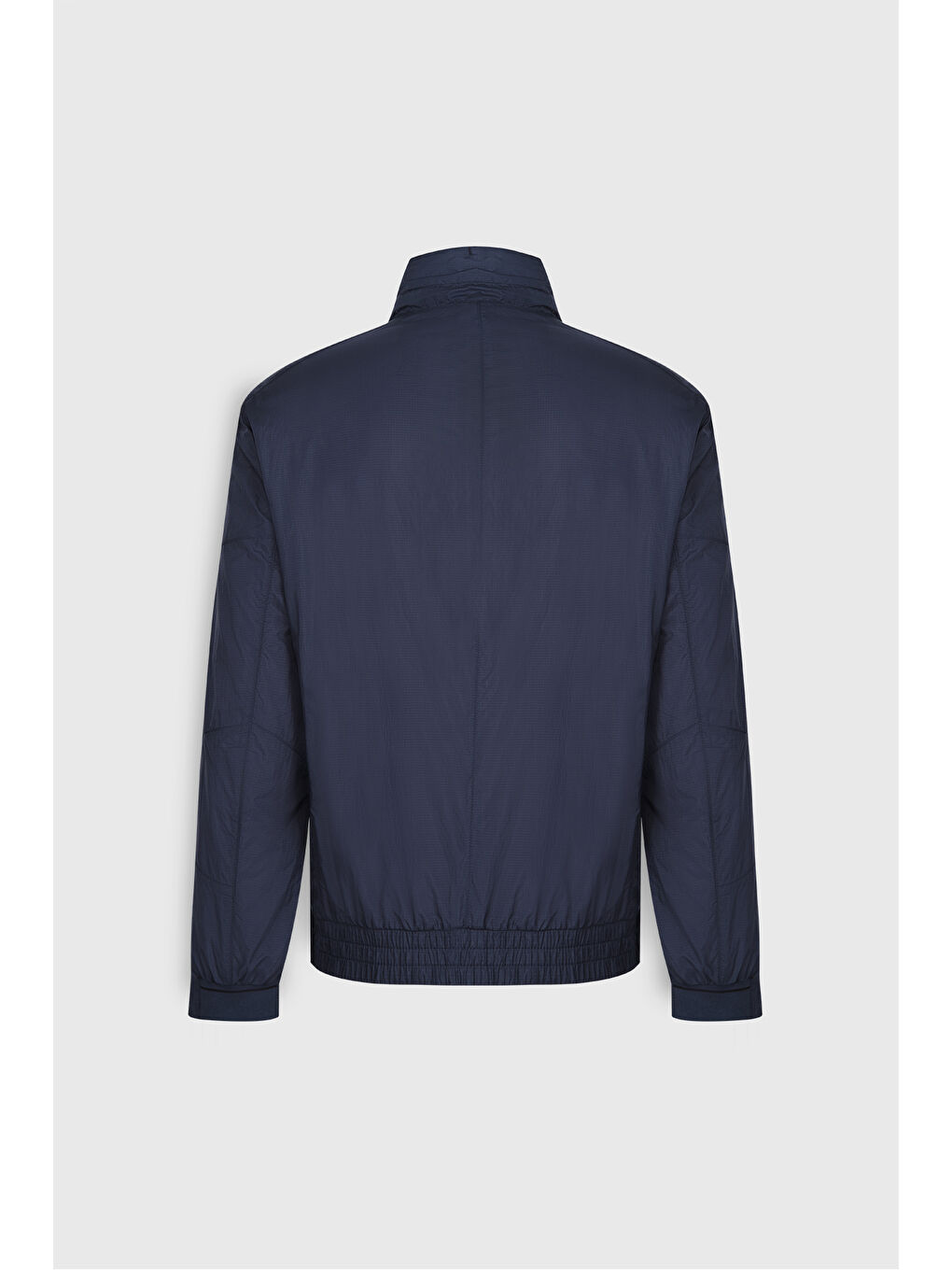 Erkek Lacivert Standart Fit Normal Kesim Dik Yaka Mont-8