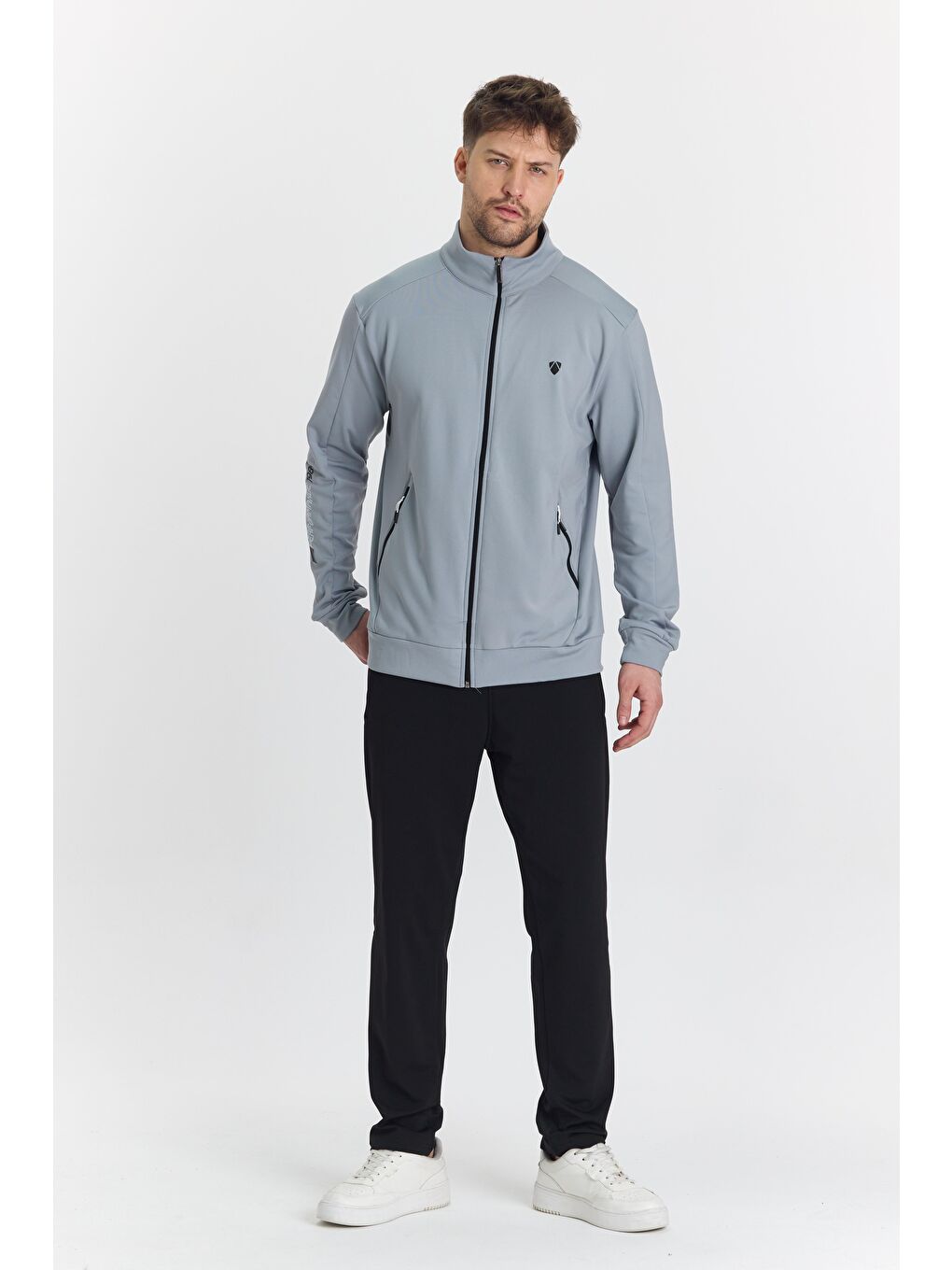 Şardonlu Dalgıç Erkek Eşofman Takımı Gri 5726-G