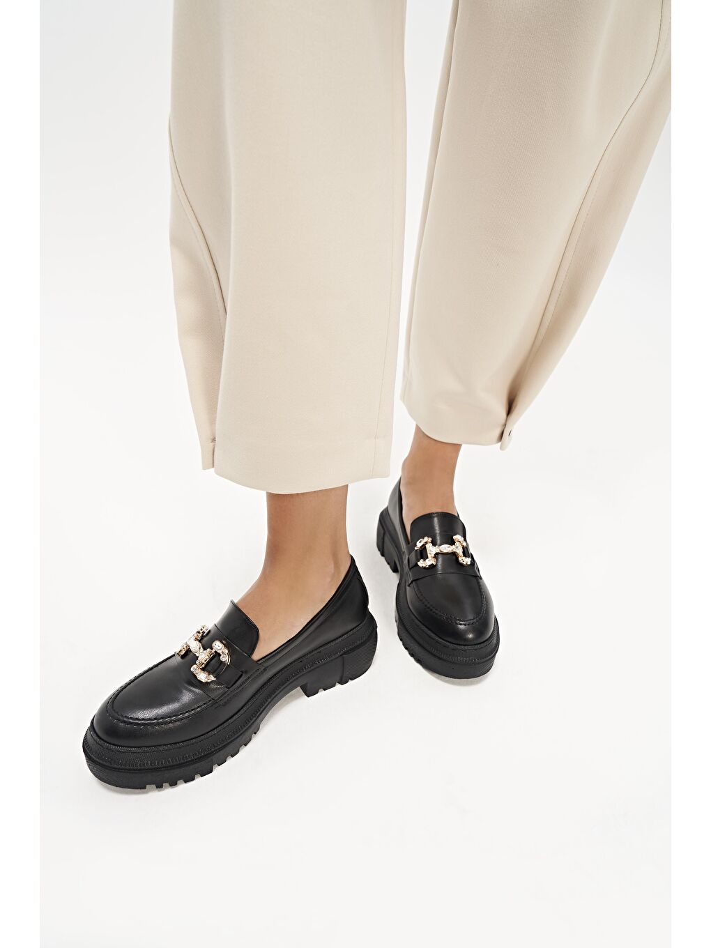 Siyah Kadın Loafer  - 01Ayy282130a-4