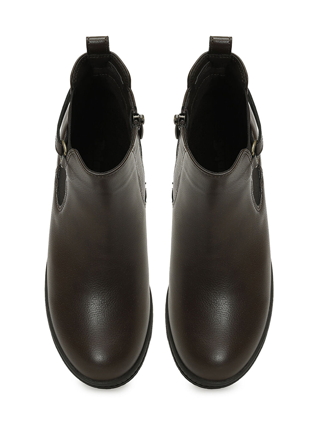 167073.Z5PR Kahverengi Kadın Topuklu Bot-3