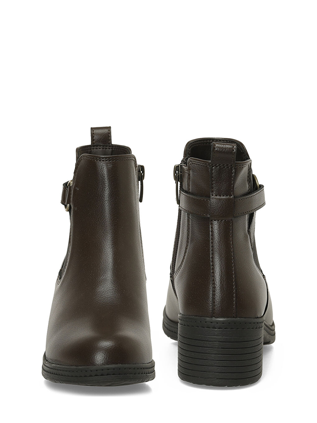 167073.Z5PR Kahverengi Kadın Topuklu Bot-4