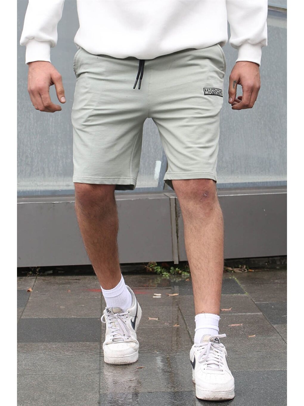 Turkuaz Baskılı Erkek Şort 5487-2