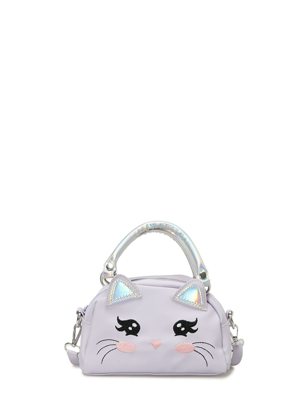 Mor KEDI EL 5FX Lila Kız Çocuk El Çantası