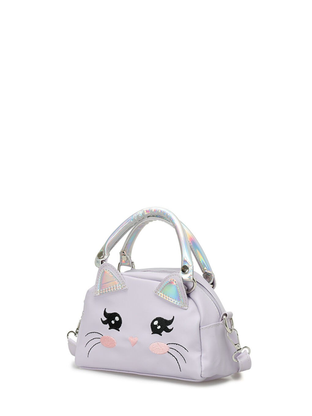 Mor KEDI EL 5FX Lila Kız Çocuk El Çantası-1
