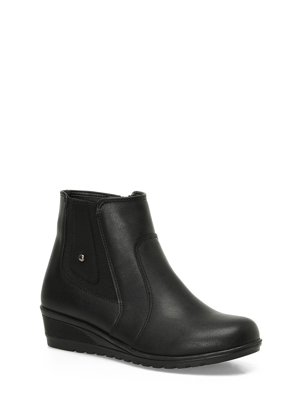 162297.Z4PR Siyah Kadın Dolgu Topuk Bot-1