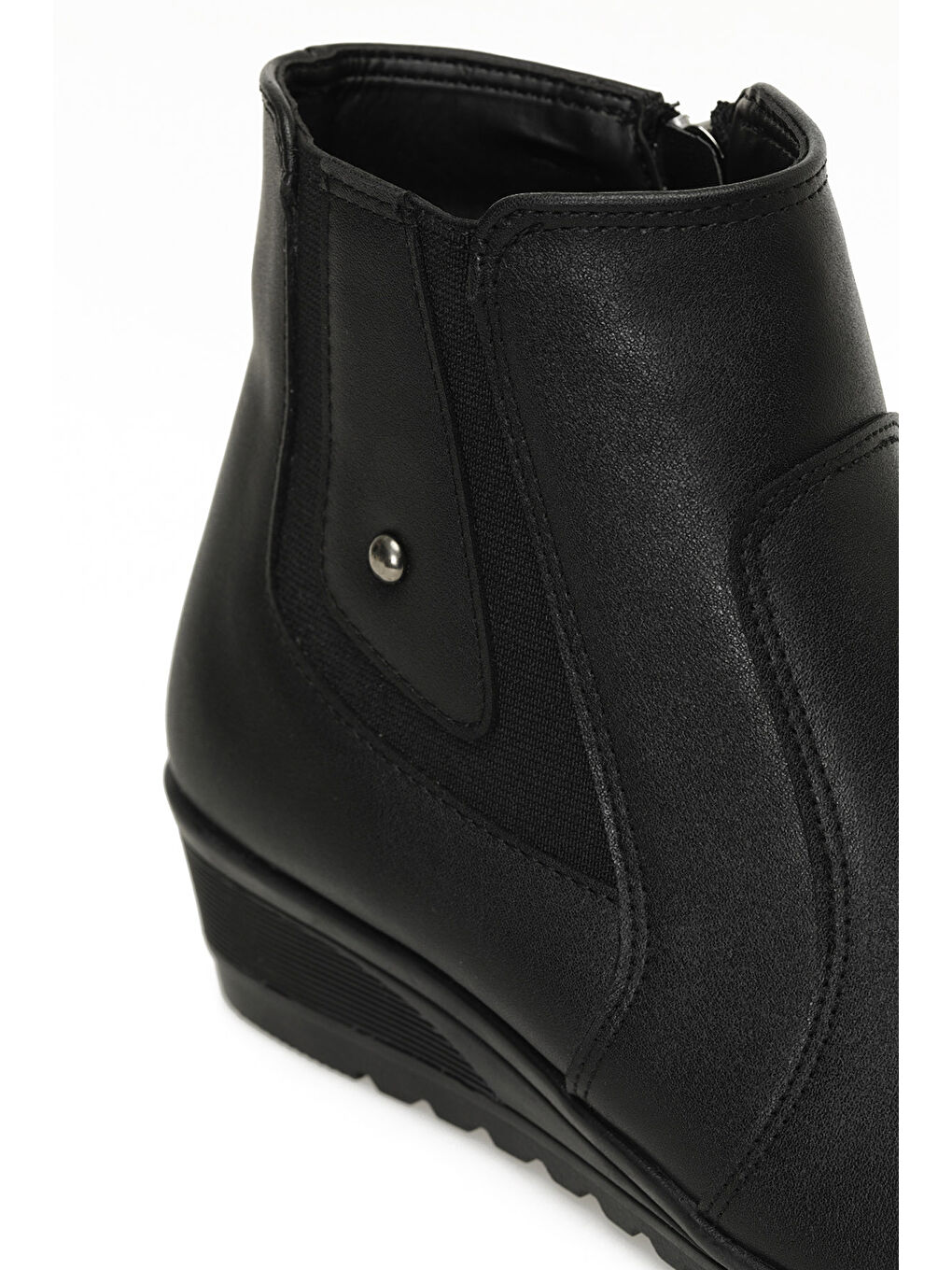 162297.Z4PR Siyah Kadın Dolgu Topuk Bot-6