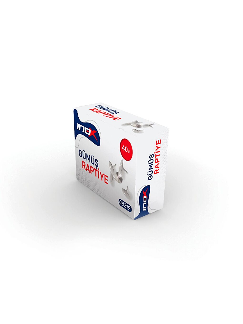 Gümüş Raptiye 40 lı (08219)