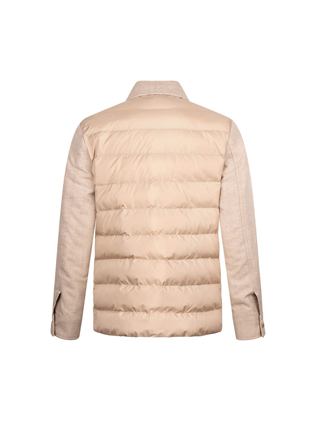 Bej Regular Fit Bebe Yaka Yünlü Mont-1