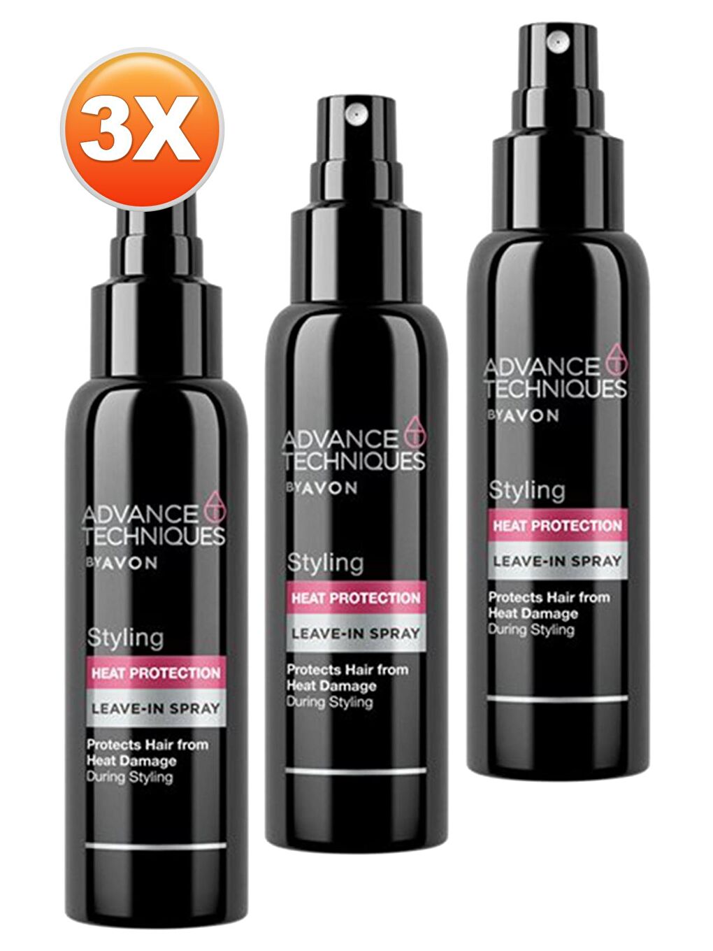 Advance Techniques Saçları Isı Etkilerinden Korumaya Yardımcı Sprey 100 Ml. Üçlü Set-1