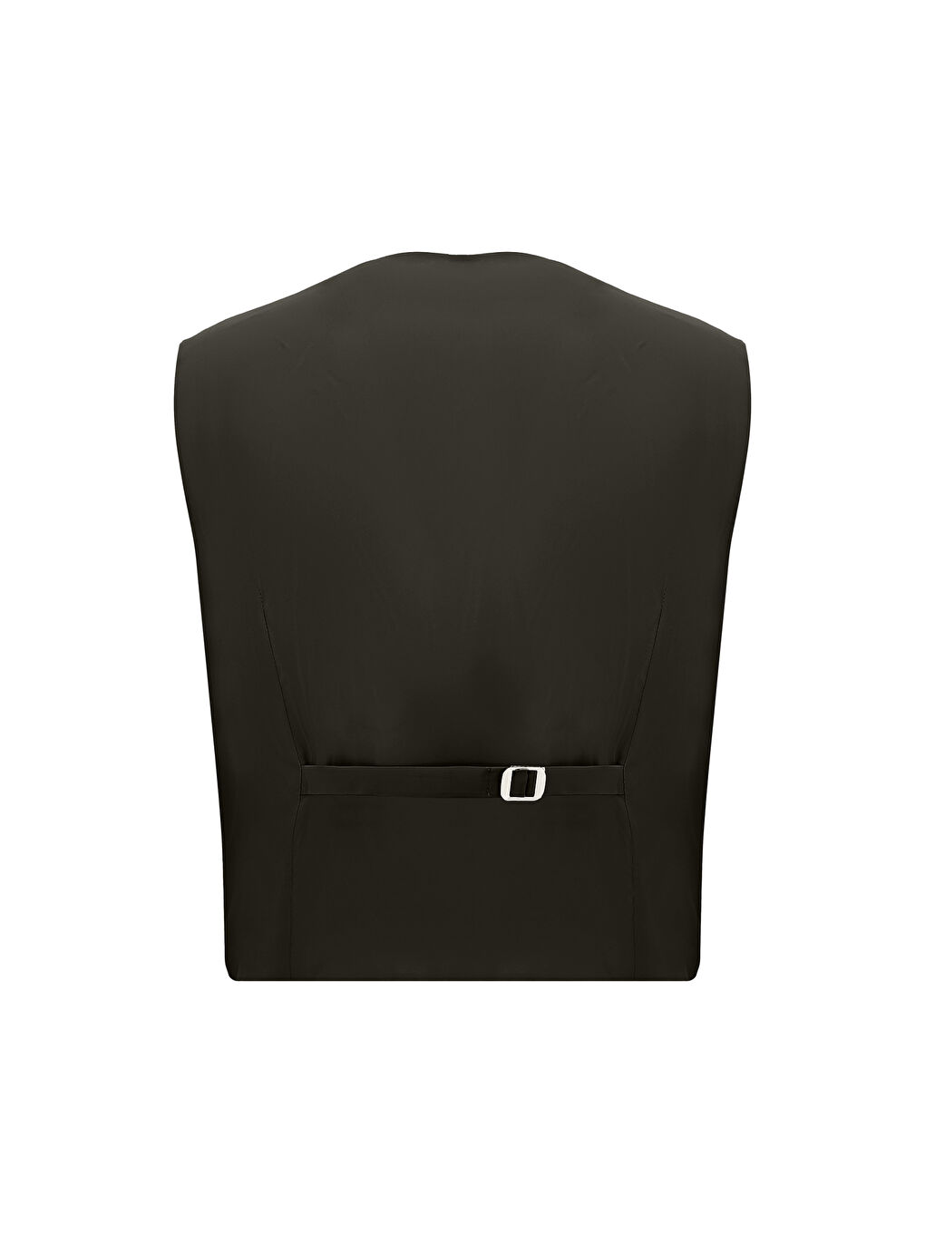 Kahverengi Slim Fit Dar Kesim Kombinli Yelekli Takım Elbise-4