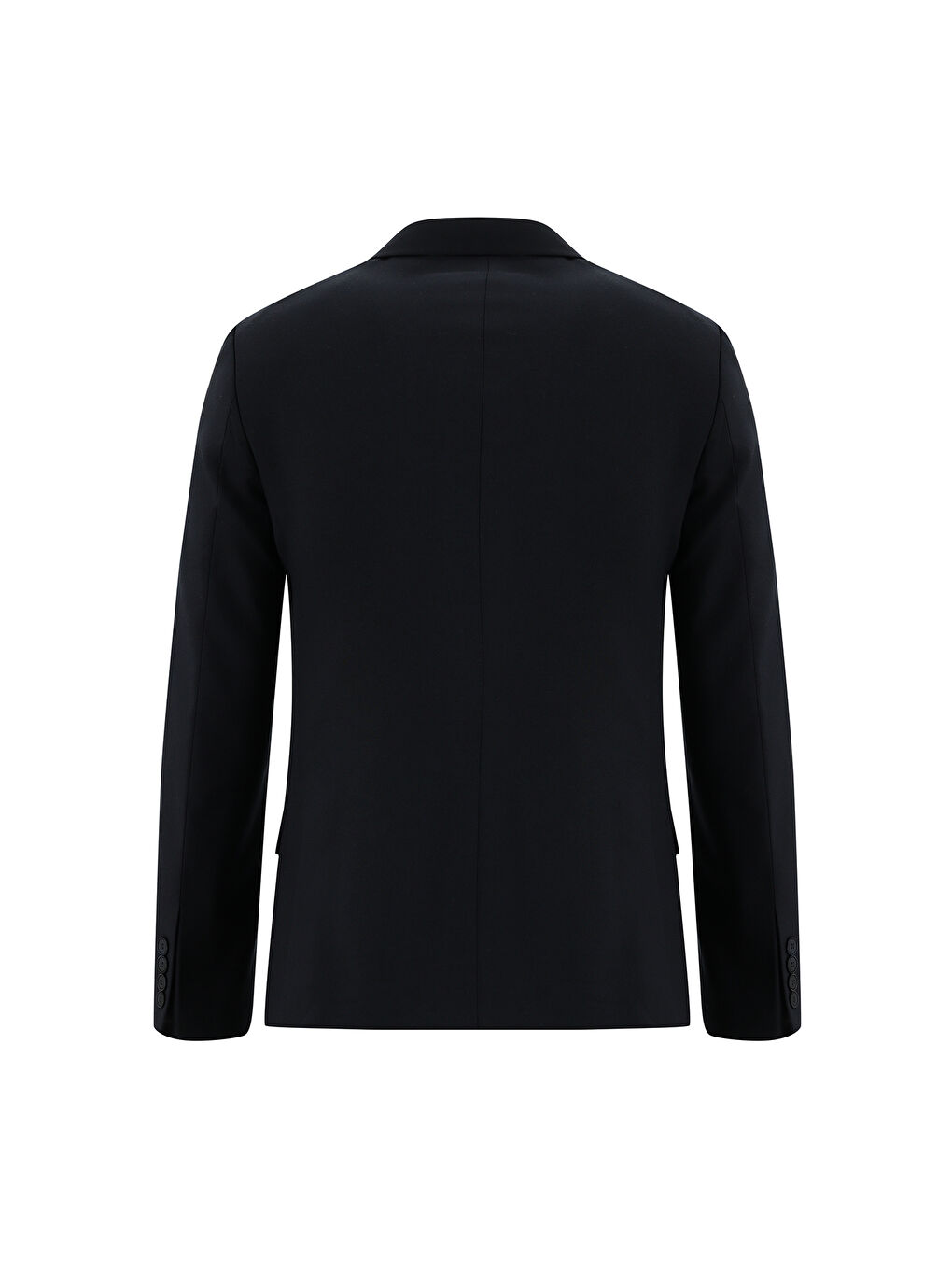 Lacivert Super Slim Fit Ekstra Dar Kesim Yünlü Kruvaze Takım Elbise-2