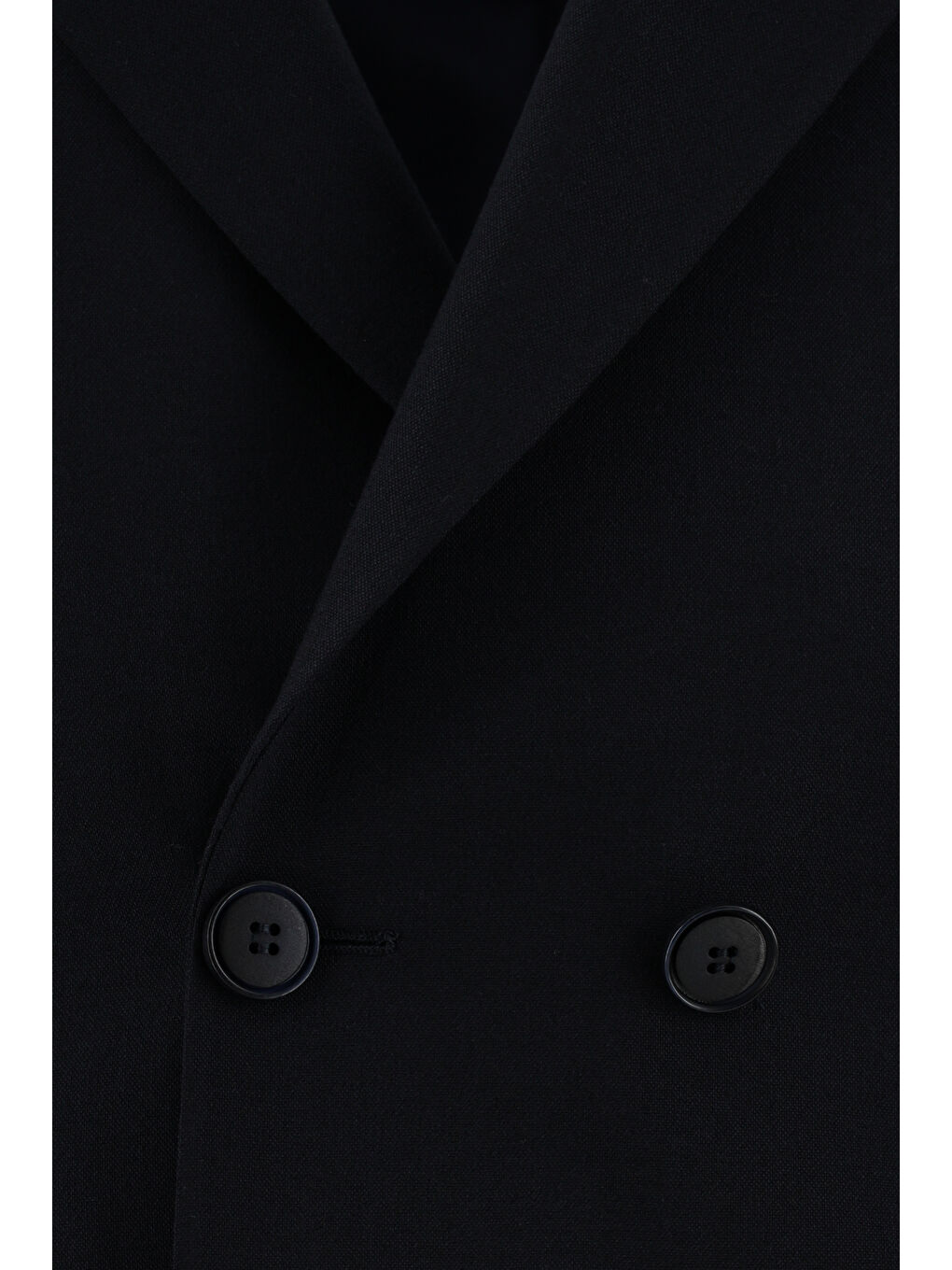 Lacivert Super Slim Fit Ekstra Dar Kesim Yünlü Kruvaze Takım Elbise-3