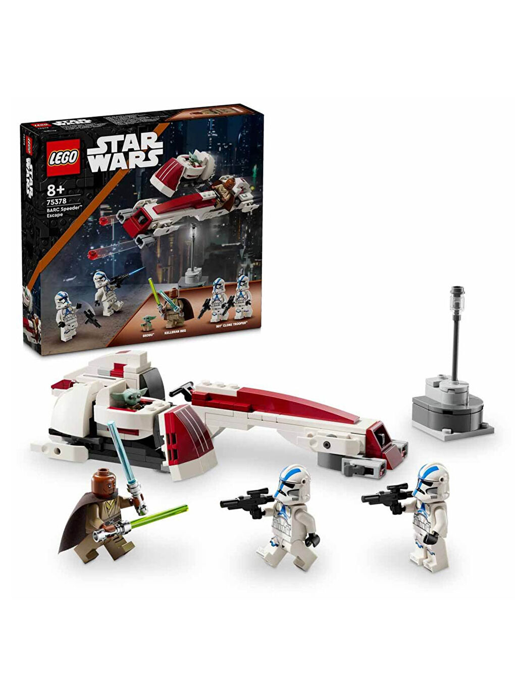 Lego Renksiz Star Wars BARC Motoru Kaçışı Seti 75378