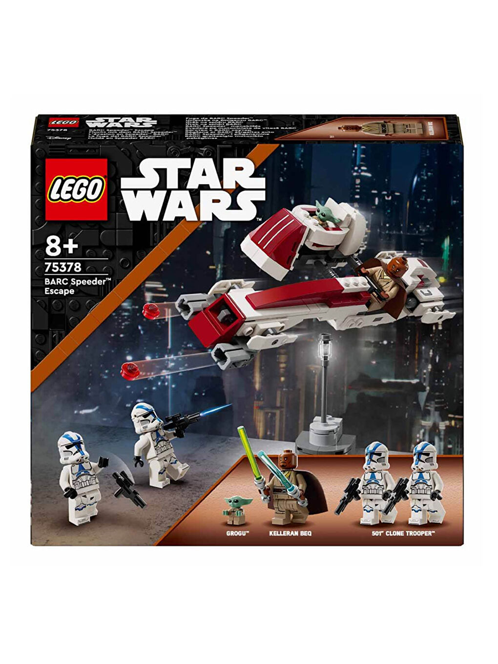 Lego Renksiz Star Wars BARC Motoru Kaçışı Seti 75378 - 6