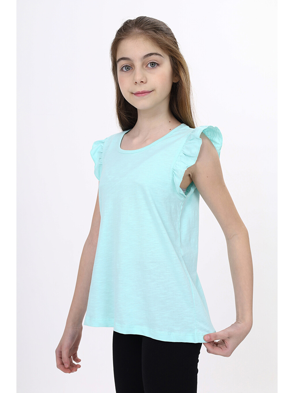 Yeşil Kız Çocuk Atlet-1