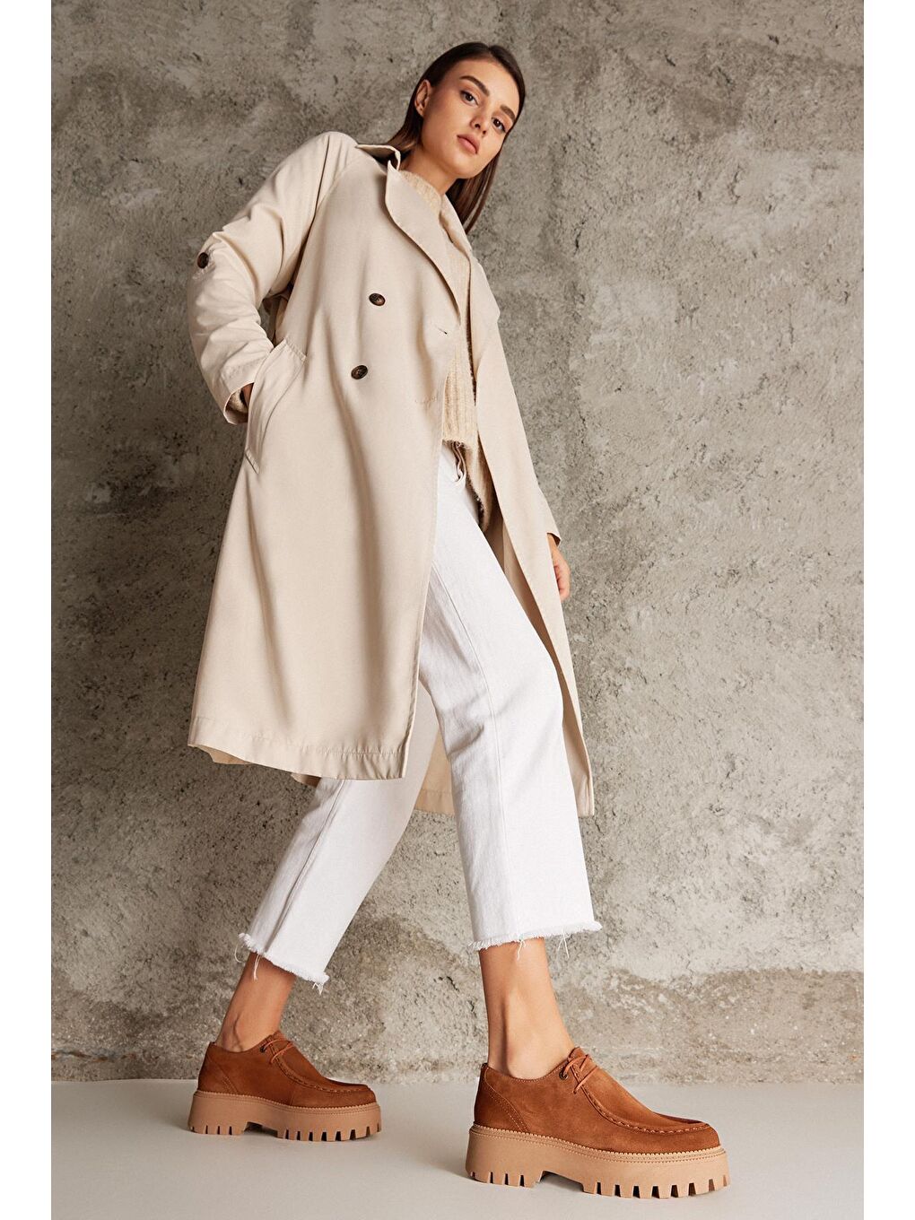 Kahverengi Kadın Hakiki Deri Ayakkabı 1231000 5141 Kestane-1