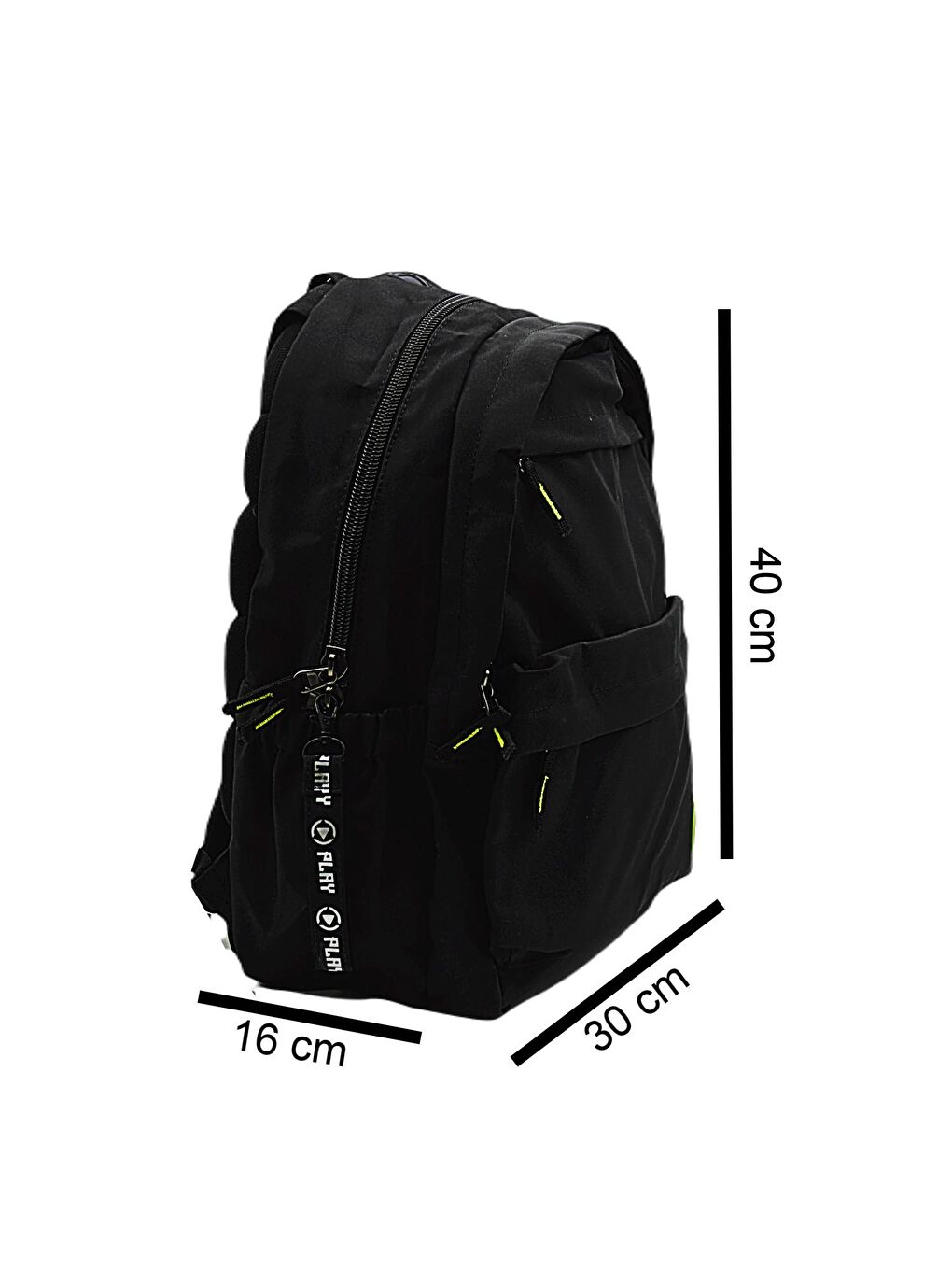 Play Double Pack 4 Bölmeli Okul Sırt Çantası Siyah (162504)-1