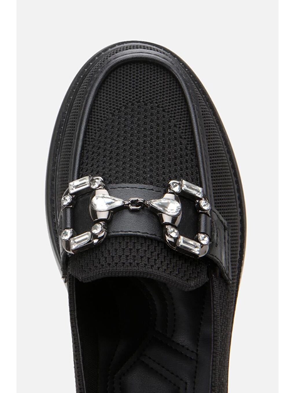 Kadın Siyah Tokalı Günlük Loafer-5