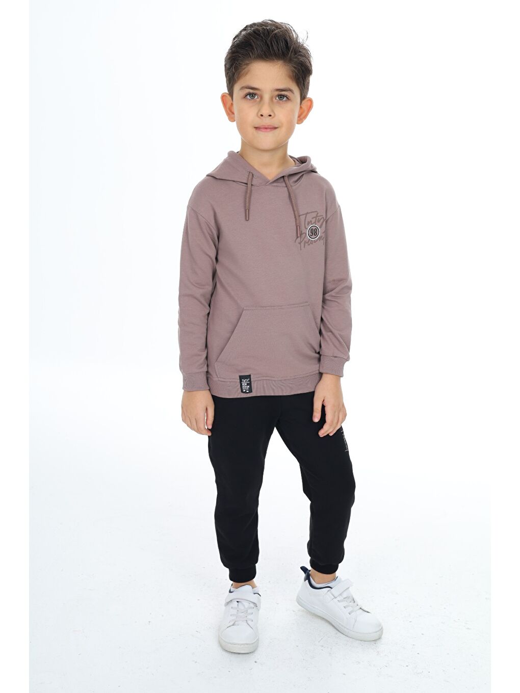 Kahverengi Erkek Çocuk Baskılı Eşofman Takım