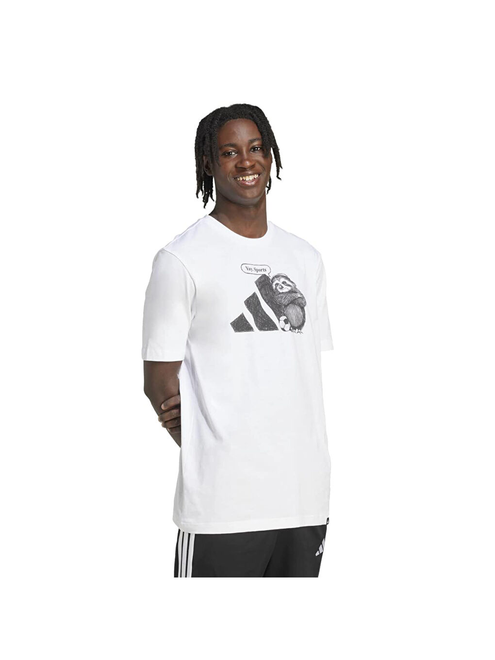 Yay Sports Graphic Erkek Beyaz Tişört-1
