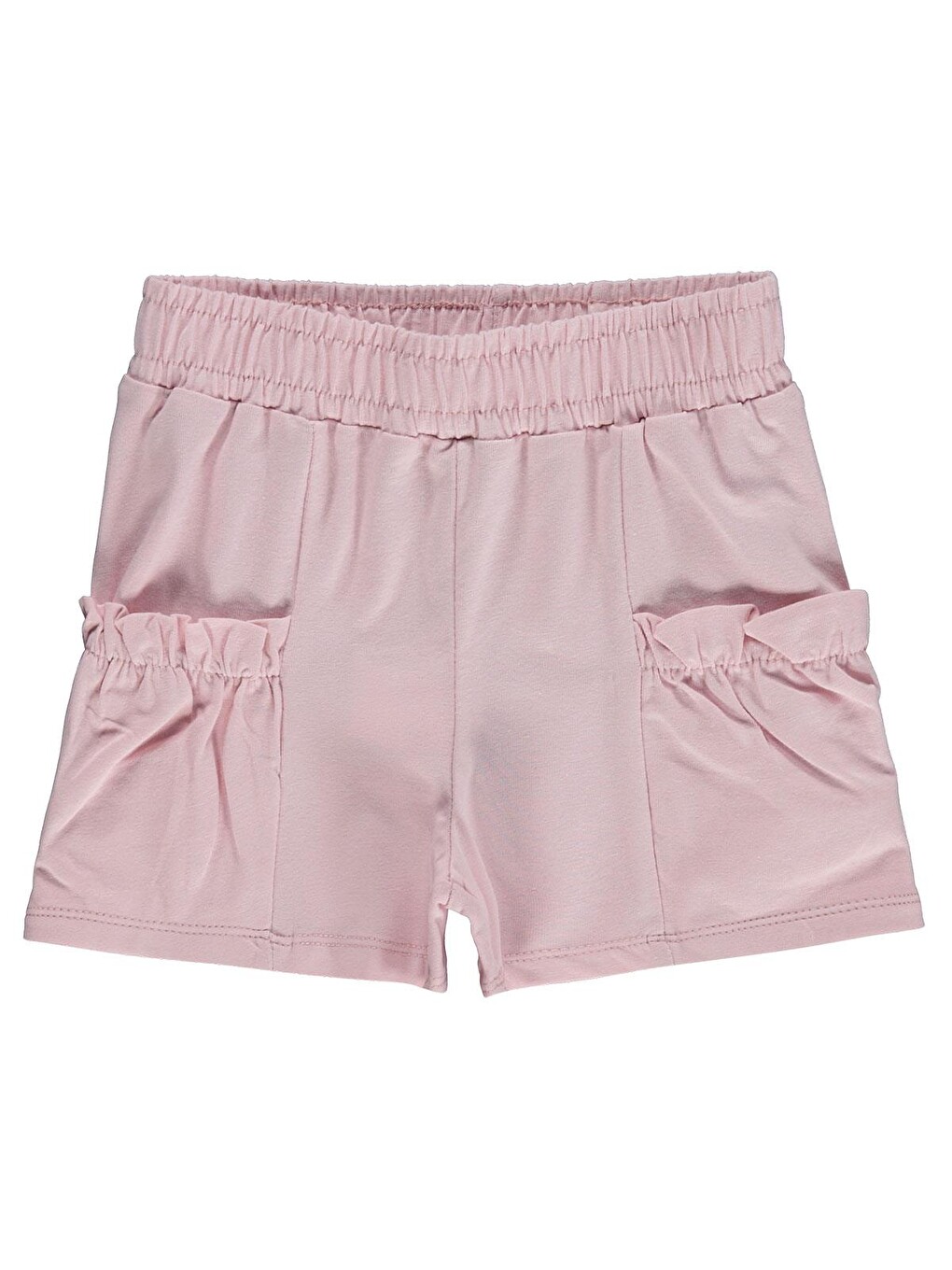 Pembe Girls Torba Cep Detaylı 2-5 Yaş Şort - Pudra