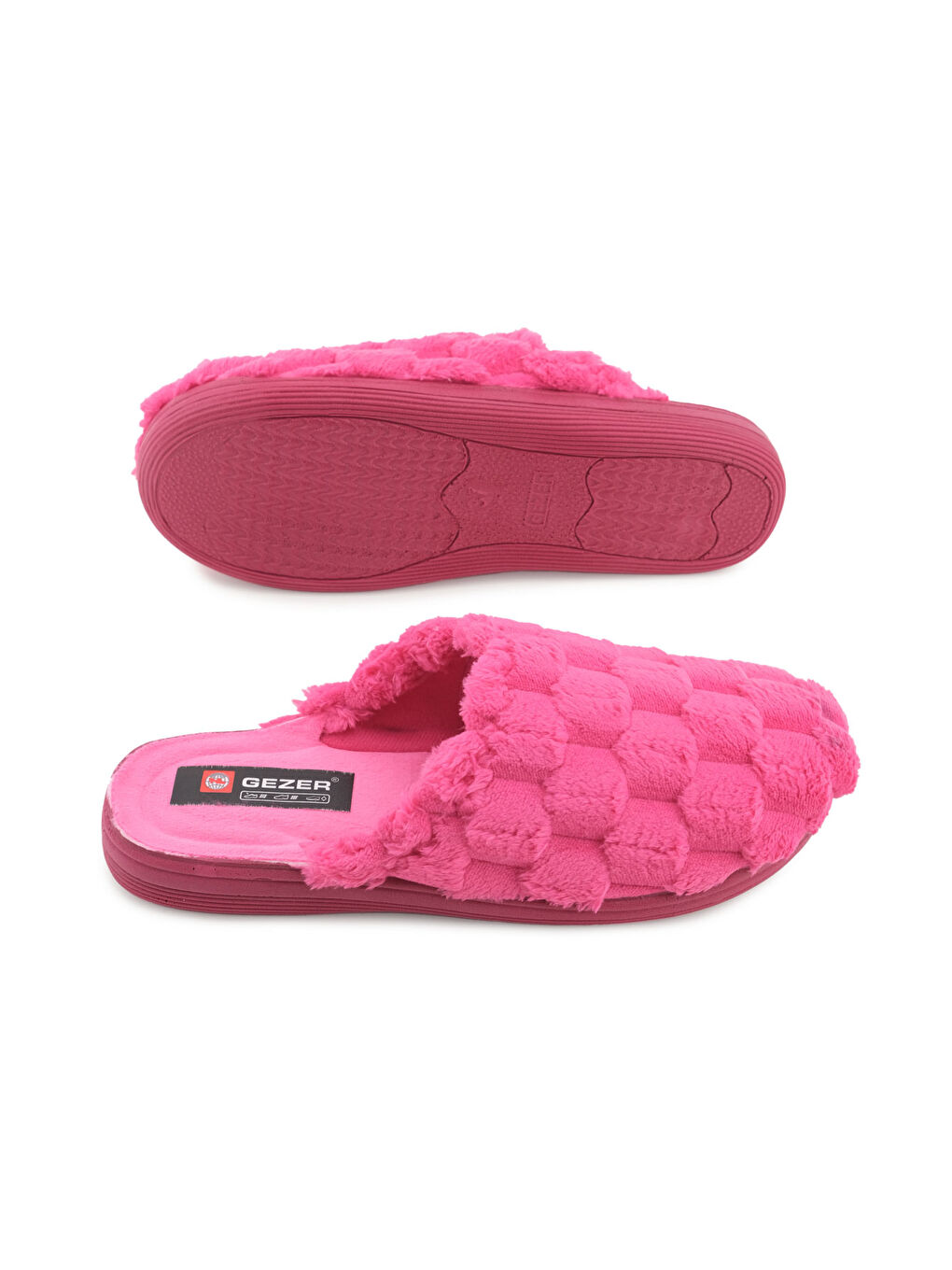 Fuşya Kadın Kışlık Rahat Taban Ev Bahçe Terlik-4