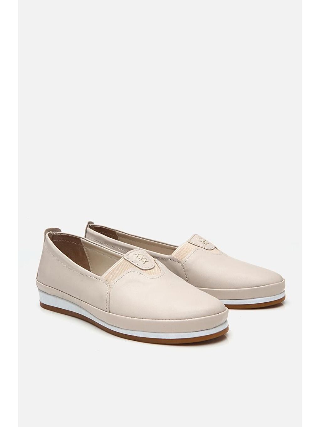 Kadın Bej Comfort Düz Ayakkabı