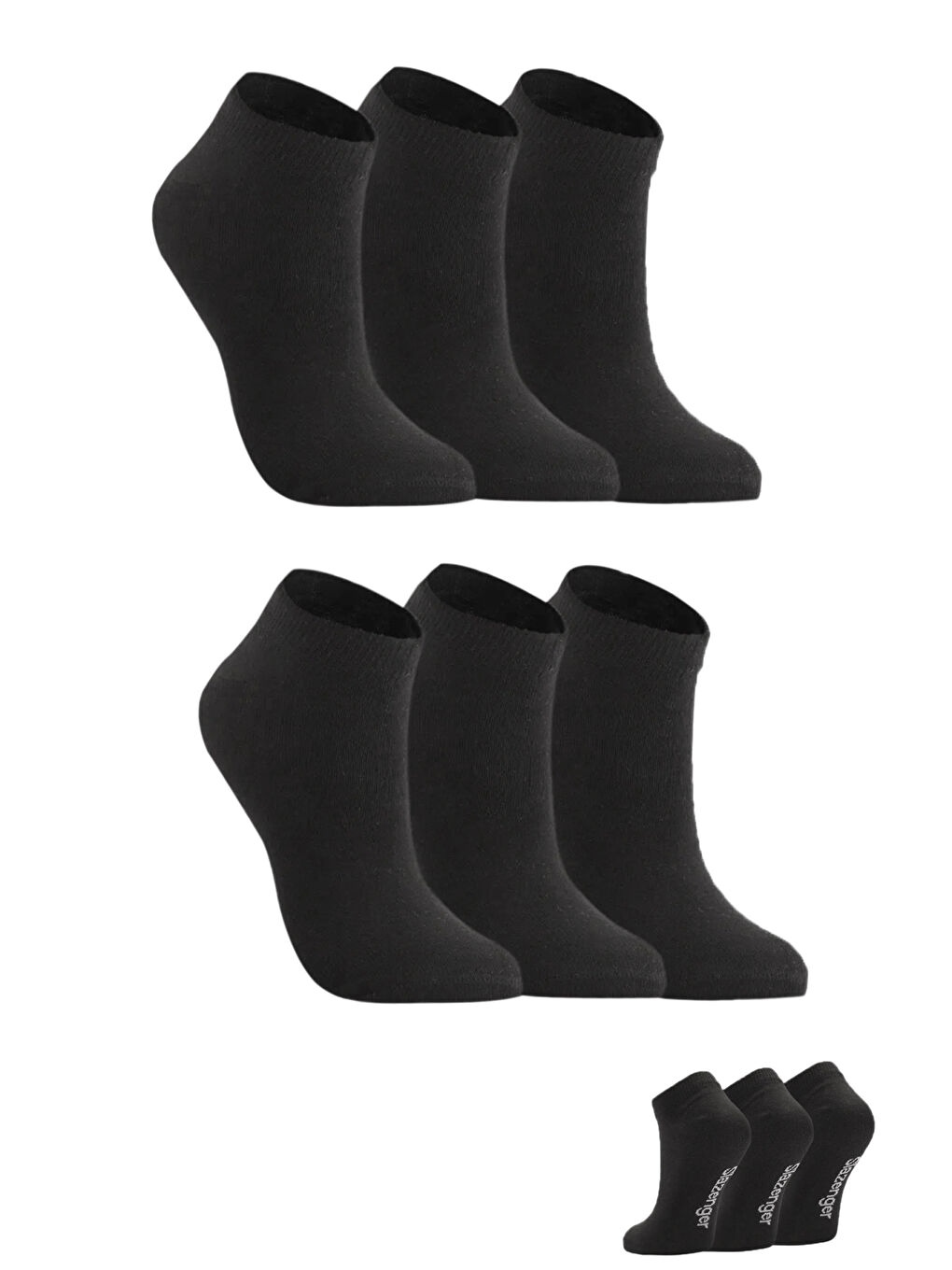 JAIME 6 lı Set Kadın  Siyah Çorap