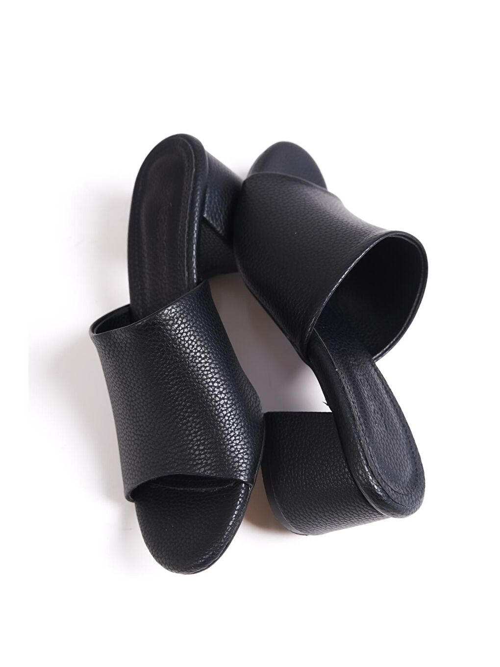 Mavi Topuklu Kadın Terlik-1