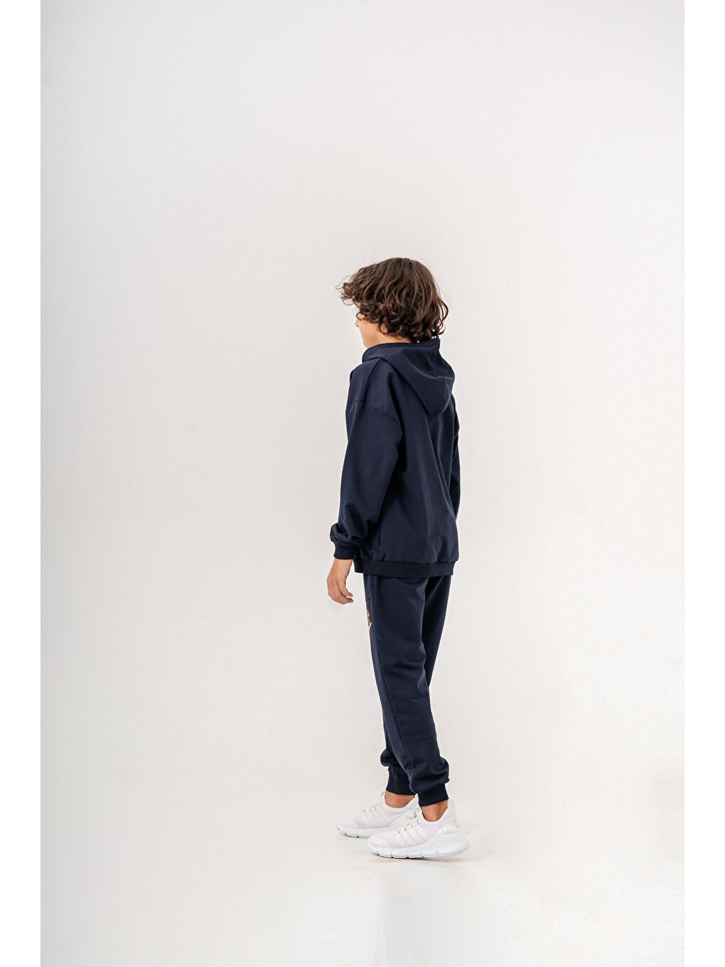 Mışıl Kids Lacivert Authentic Denim Los Angeles City WestSide Erkek Çocuk Alt-Üst Eşofman Takımı - 4