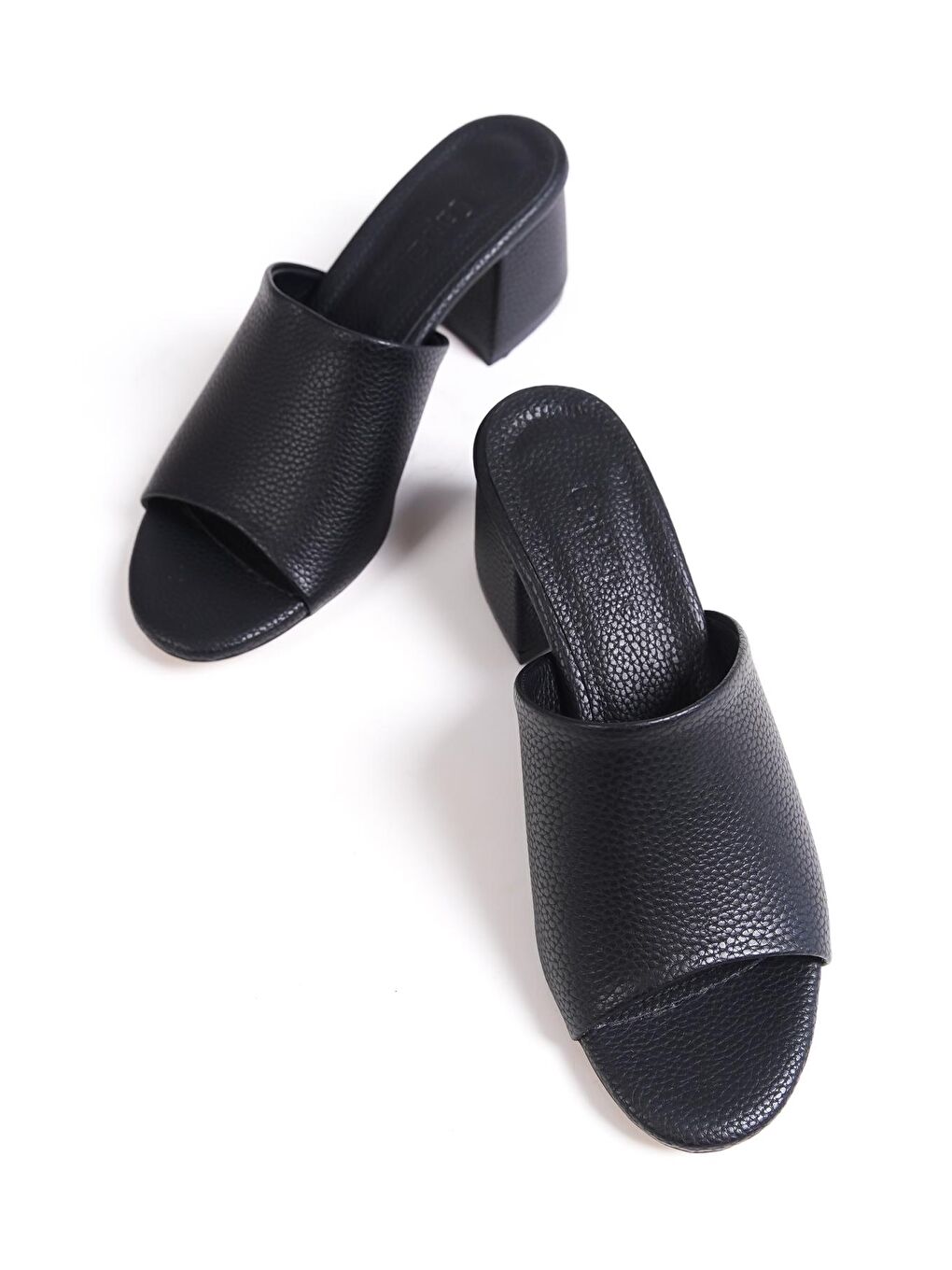 Mavi Topuklu Kadın Terlik-2