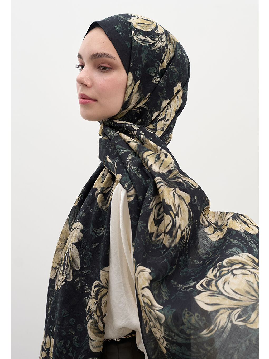 Felıcıe Desen Şal Siyah