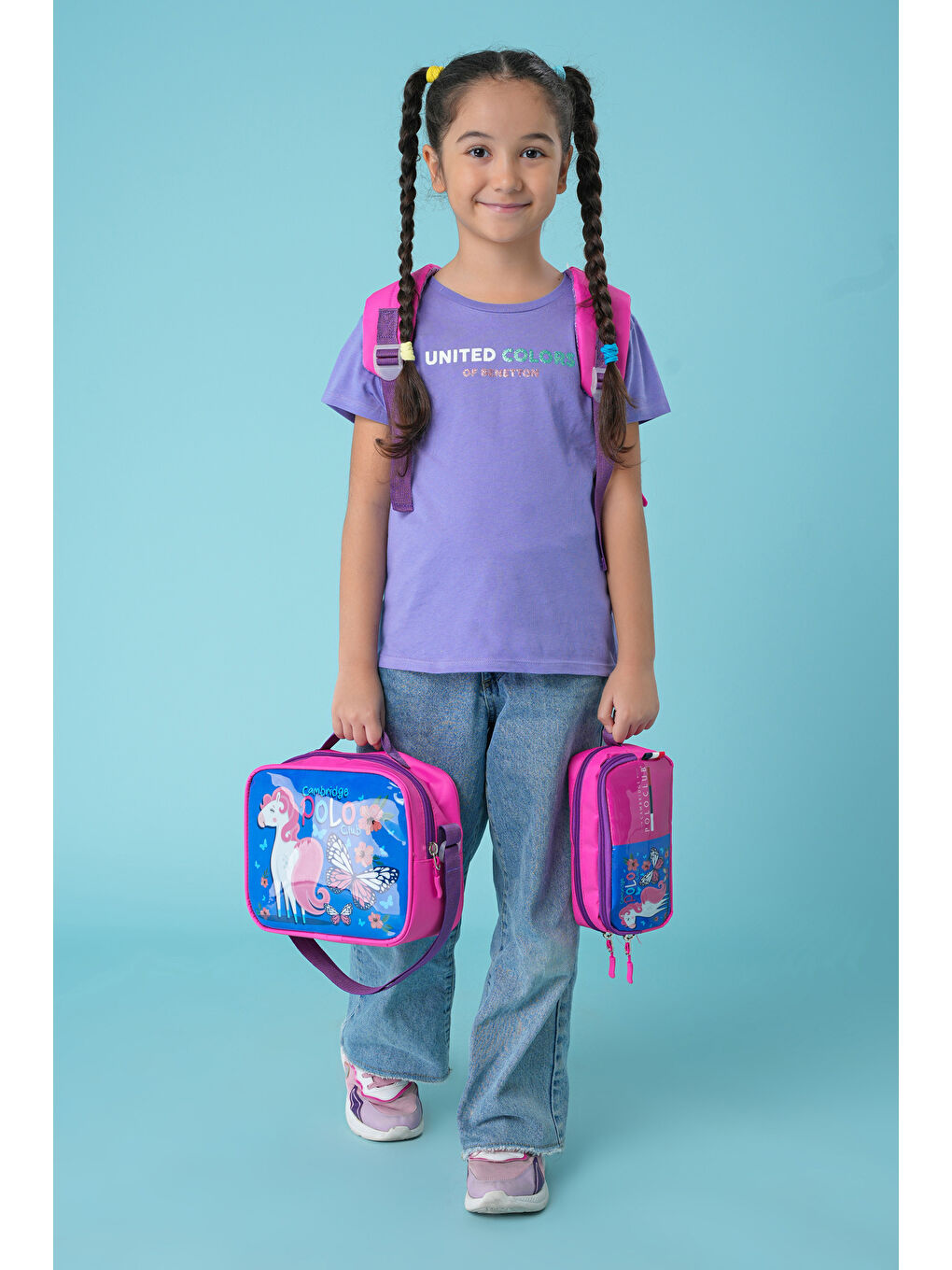 Kız Çocuk İlkokul Çanta seti-1
