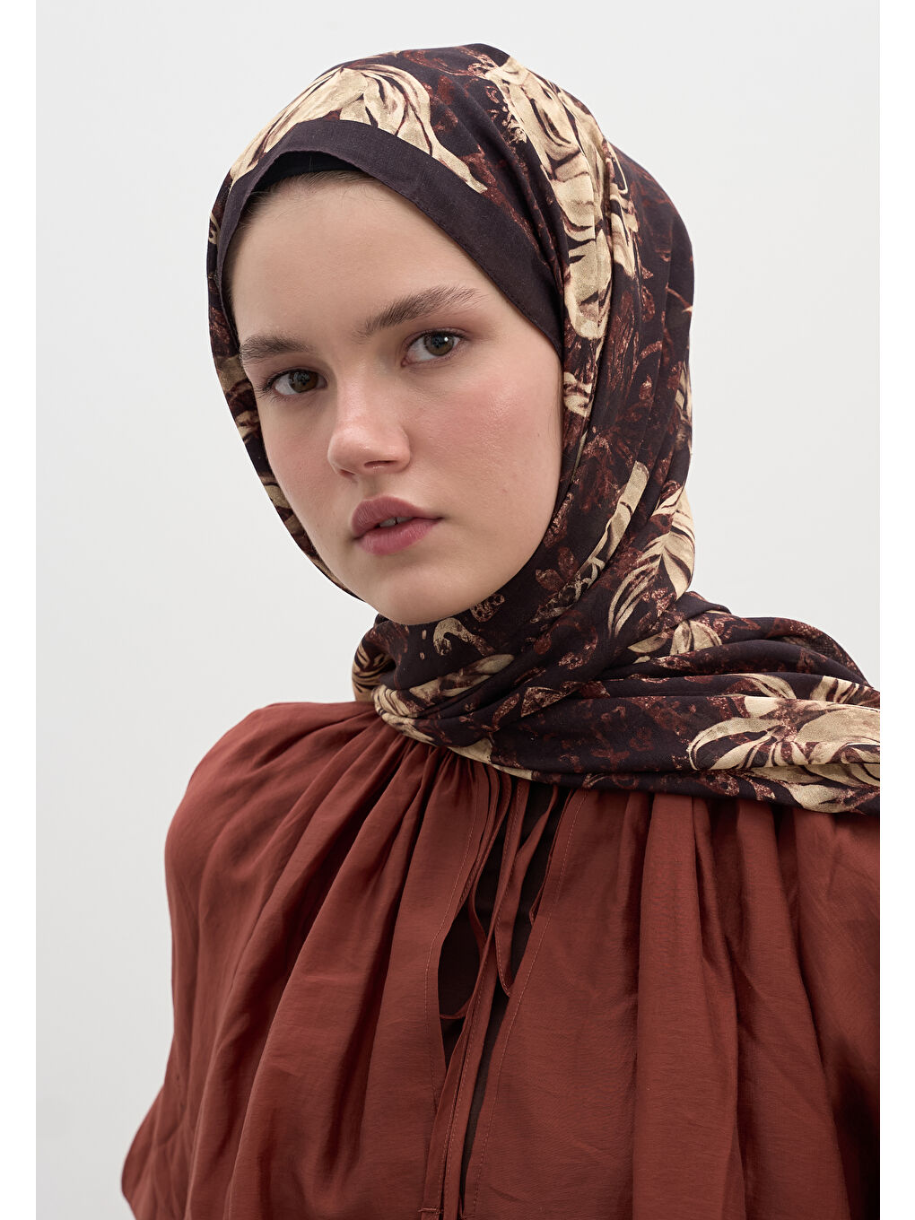 Felıcıe Desen Şal Bordo-1