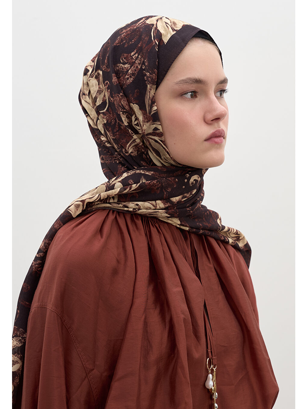 Felıcıe Desen Şal Bordo-3