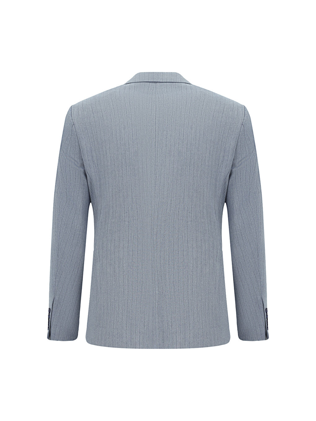 Mavi Regular Fit Çizgili Kruvaze Takım Elbise-2