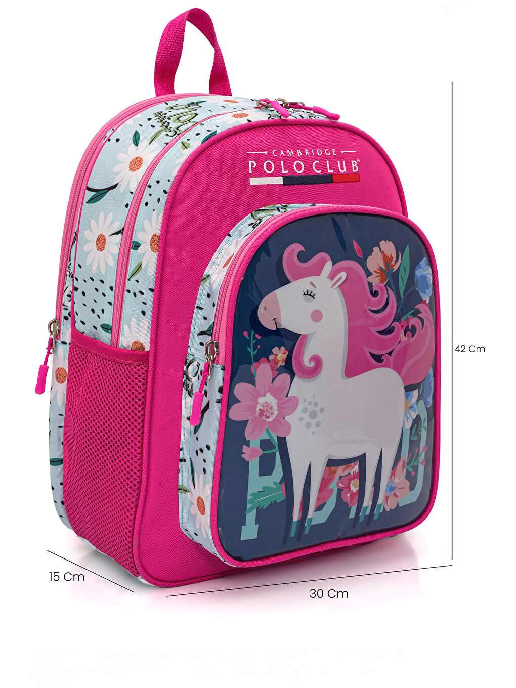 Desenli 3'lü Kız Çocuk İlkokul Çanta Seti-5