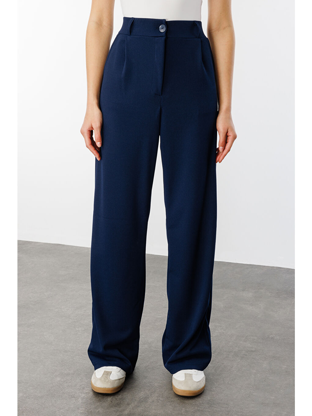 Lacivert Kadın Oversize Palazzo Pantolon PANTOLON-001-2