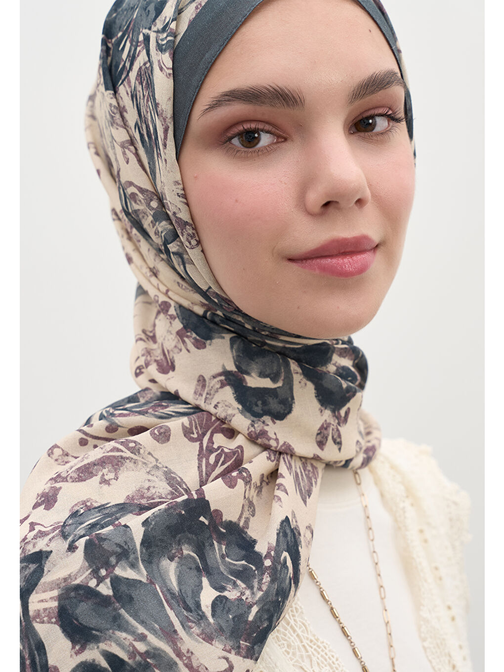 Felıcıe Desen Şal Mavi-3