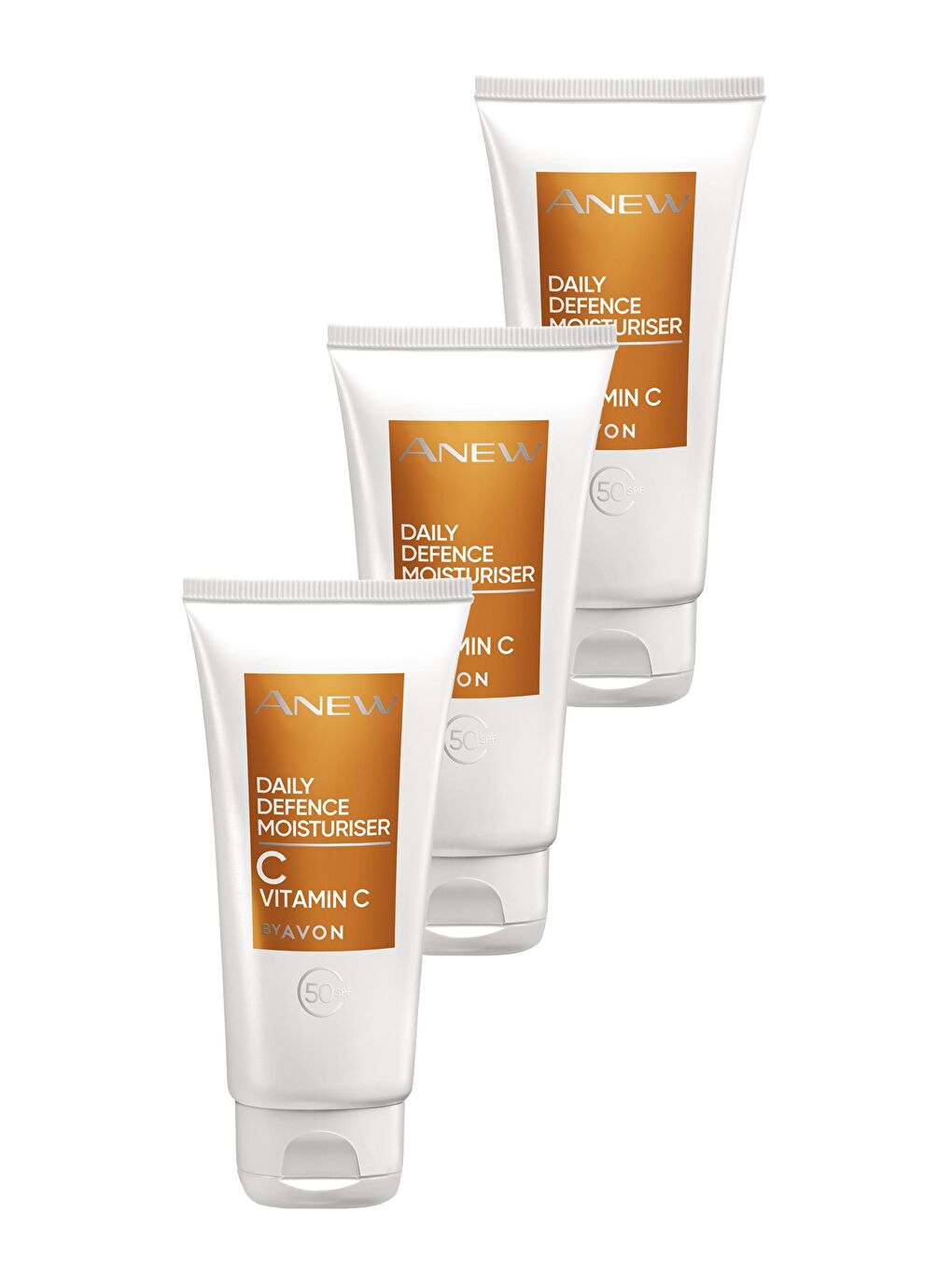 AVON Renksiz Anew Daily Defence Moisturiser Spf 50 Korumalı Nemlendirici Losyon 50 Ml. Üçlü Set