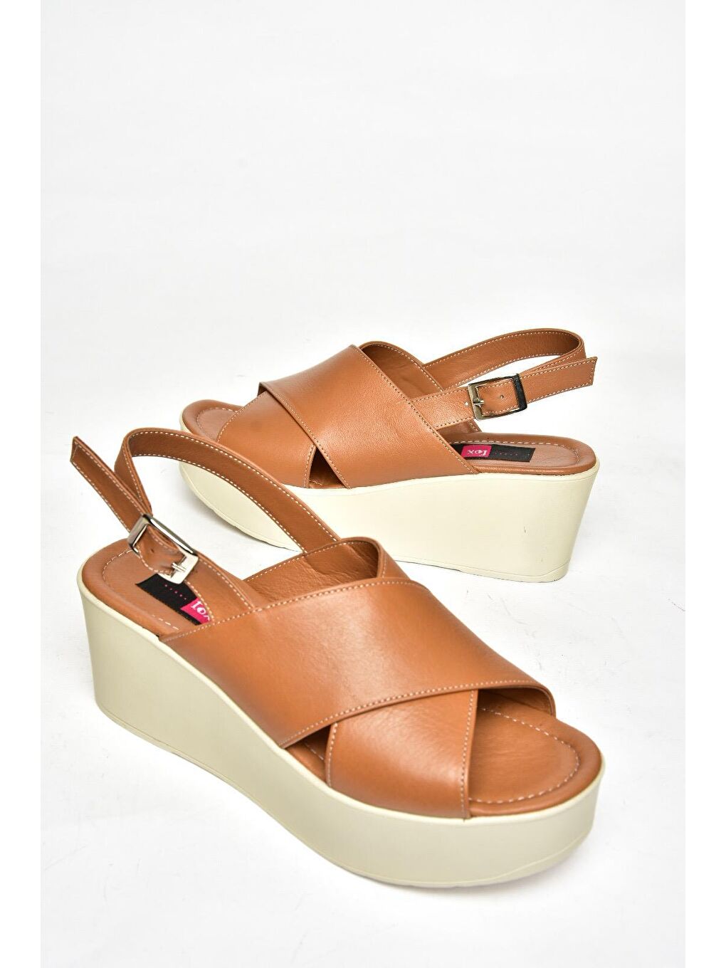 Kahverengi P5553275 Taba Kadın Dolgu Topuklu Ayakkabı-2