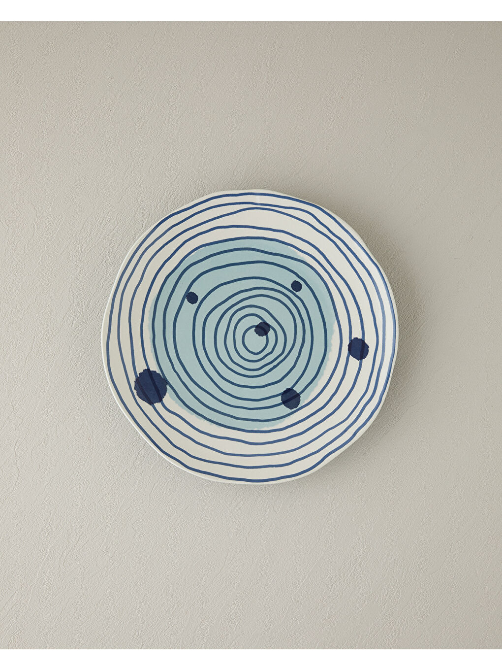 Arzu Sabancı Universe Stoneware Servis Tabağı 27 cm Mavi