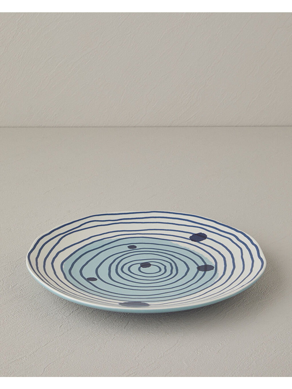 Arzu Sabancı Universe Stoneware Servis Tabağı 27 cm Mavi-1