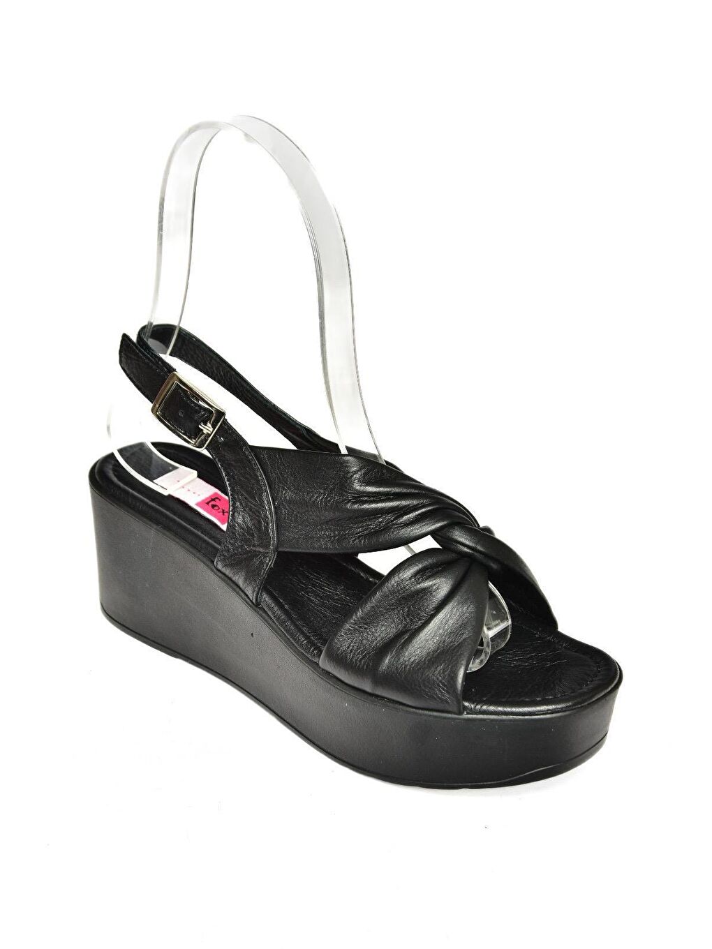 P5557508 Siyah Kadın Dolgu Topuklu Ayakkabı-4