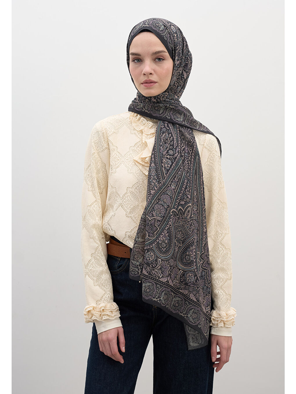 Petra Desen Şal Mürdüm-2